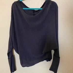 Over shoulder, waffle style, Free People Sweater